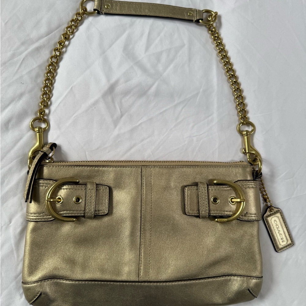 Coach Gold Shoulder Bag